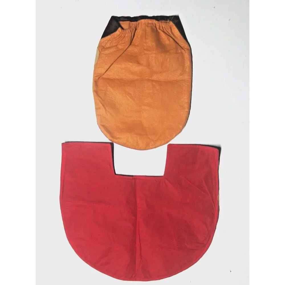 Christmas Bathroom Toilet Decor Set with Elk Toilet Lid Cloth Cover Festive NEW